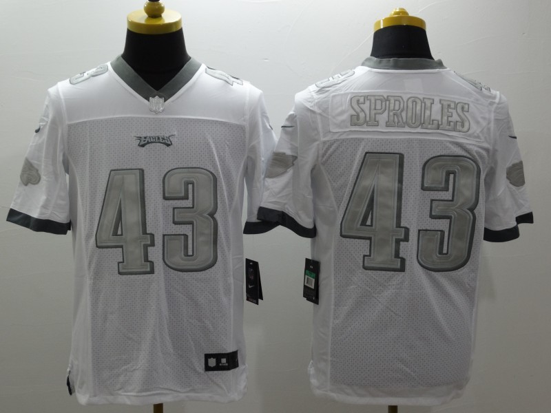 Men's Philadelphia Eagles Darren Sproles #43 White Jersey